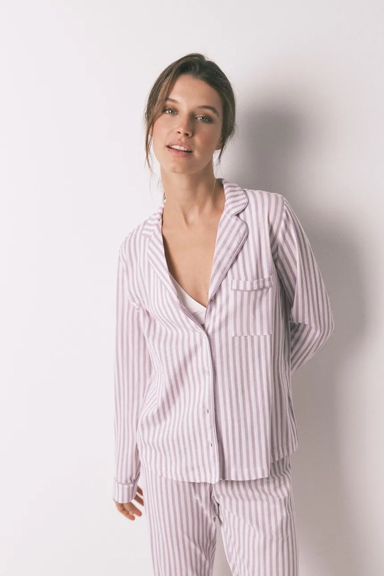 women'secret piżama bawełniana 4852095 fioletowy AW25