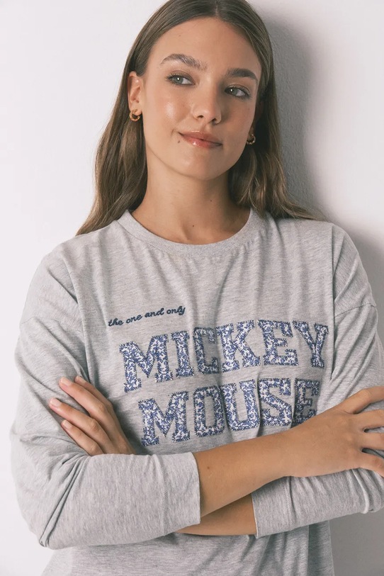 Odzież women'secret piżama bawełniana 3132123 szary