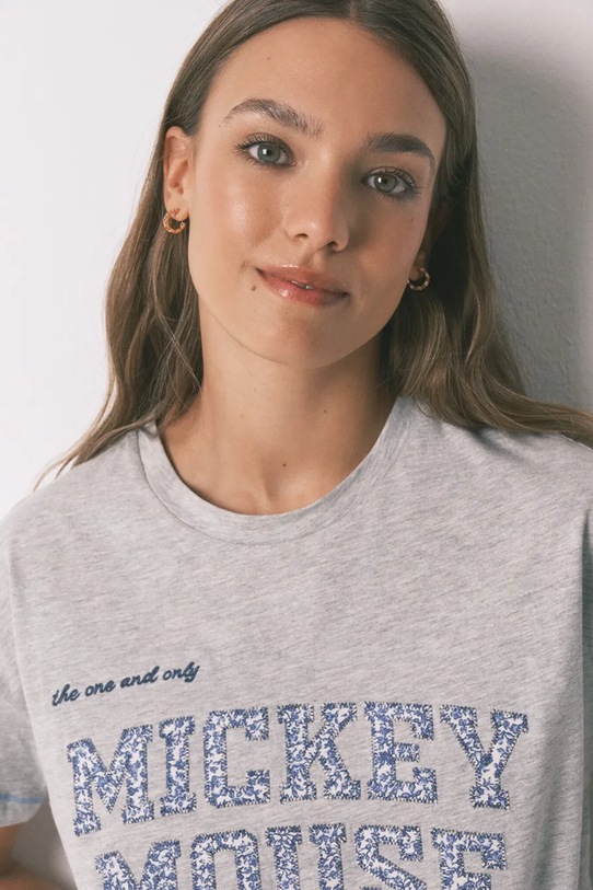 Odzież women'secret piżama bawełniana 3132143 szary