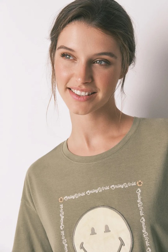 Îmbrăcăminte women'secret pijamale de bumbac 3132139 verde