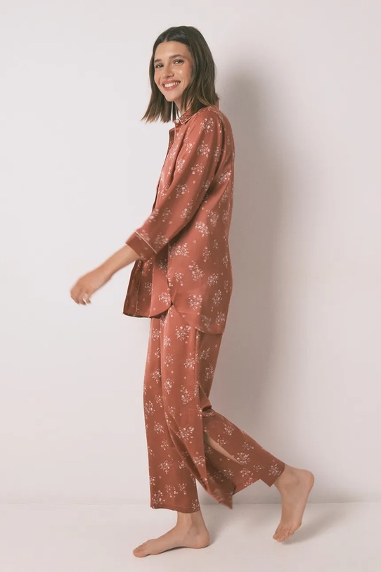 women'secret piżama 2542463 pomarańczowy