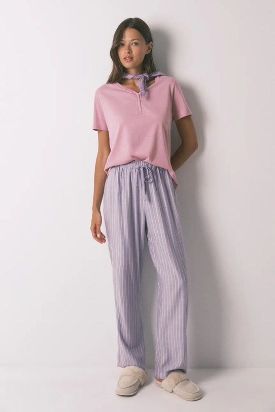 Odzież women'secret spodnie piżamowe 3702251 fioletowy