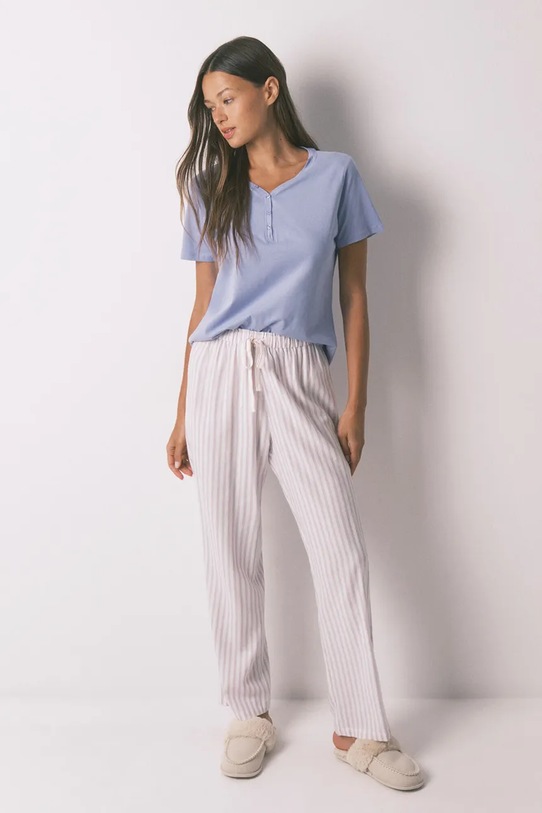 Odzież women'secret spodnie piżamowe 3702252 fioletowy