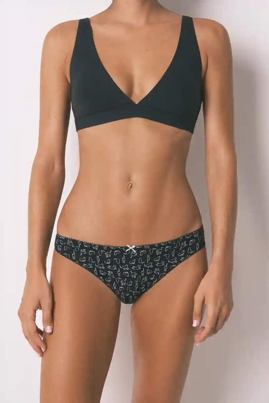Ρούχα Σλιπ women'secret 7-pack 4932659 μαύρο