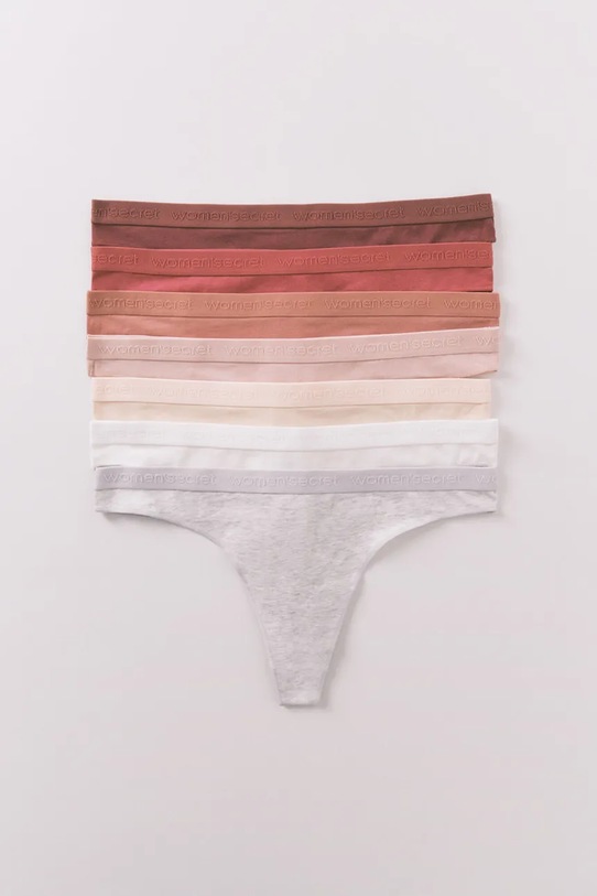 women'secret brazyliany 7-pack 4932671 bordowy AW25