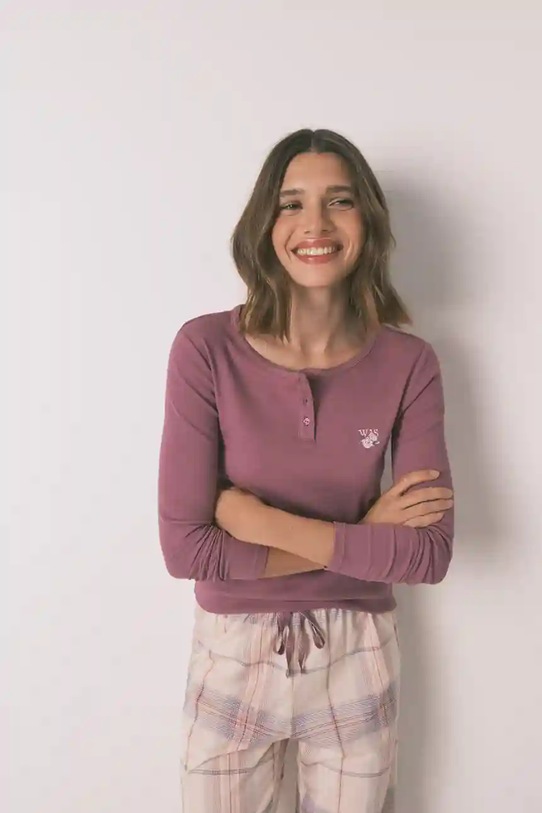 women'secret piżama 3592417 fioletowy AW25
