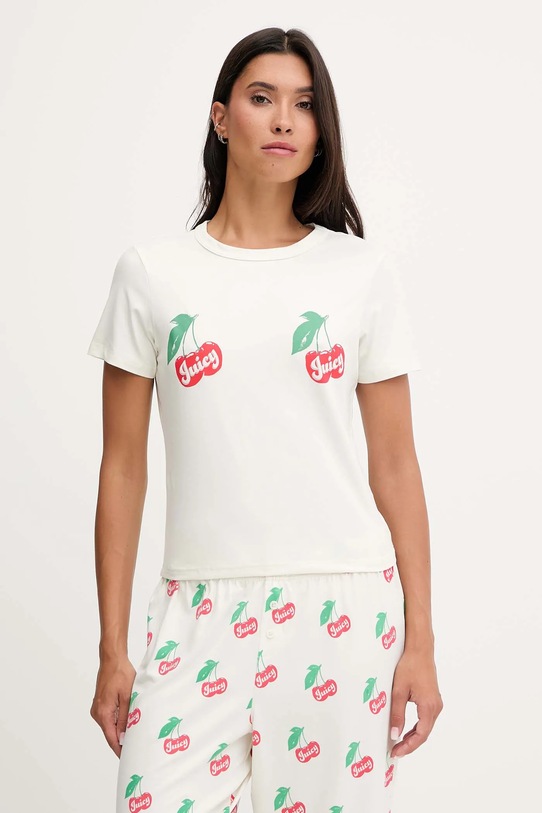 Juicy Couture piżama JCLPJ225515 beżowy AW25