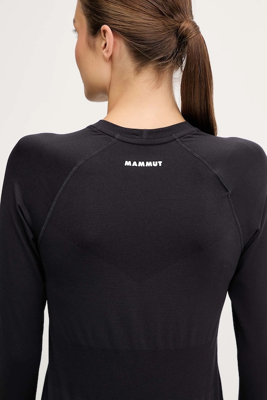 Mammut camicetta a maniche lunghe funzionale con lana Trift 1016.01080 nero