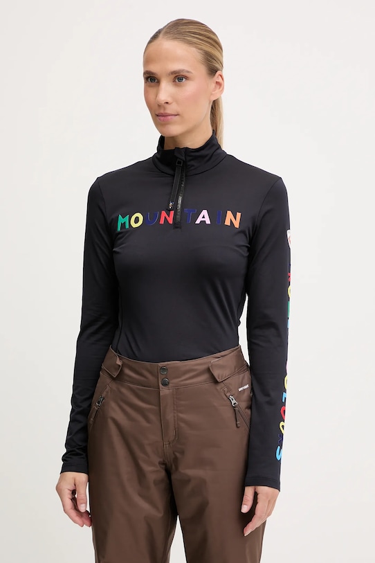 Rossignol longsleeve funkcyjny JCC sporty zimowe czarny RLOWL11