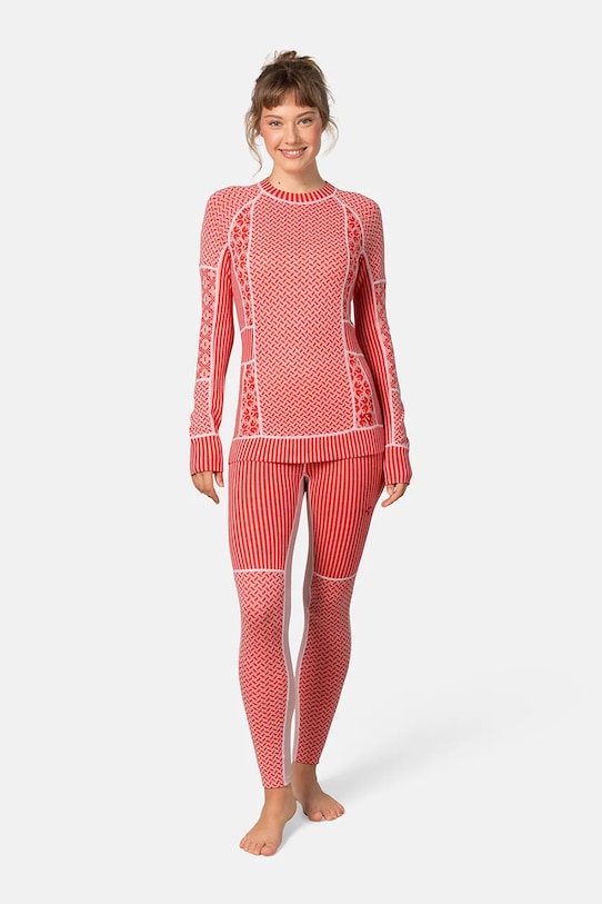 Одяг Функціональний лонгслів Kari Traa SMEKKER 622682 помаранчевий