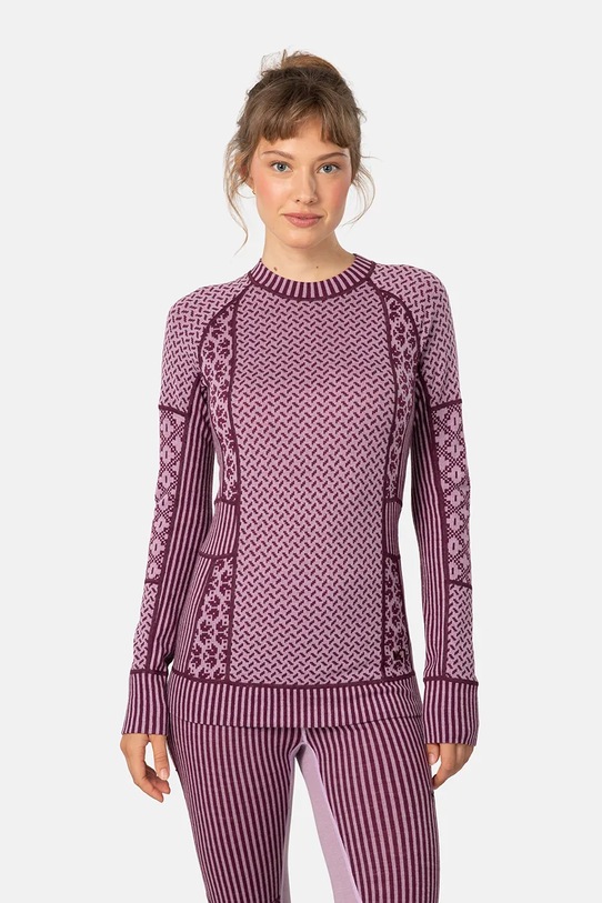 Kari Traa longsleeve funkcyjny SMEKKER sporty zimowe różowy 622682
