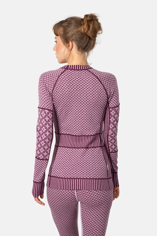 Kari Traa longsleeve funkcyjny SMEKKER 622682 różowy AW25