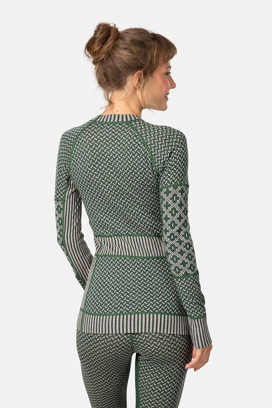 Kari Traa longsleeve funkcyjny SMEKKER 622682 zielony AW25