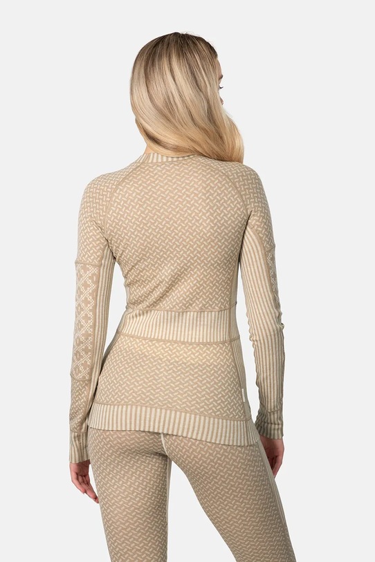 Kari Traa longsleeve funkcyjny SMEKKER 622682 brązowy AW25