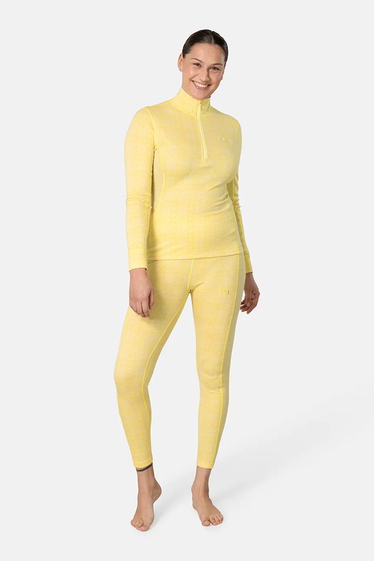 Odzież Kari Traa legginsy funkcyjne ROSE 622873 żółty