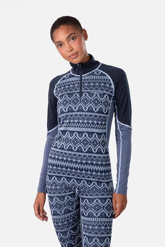 Kari Traa bluza funkcyjna MALIA Planet friendly granatowy 623582