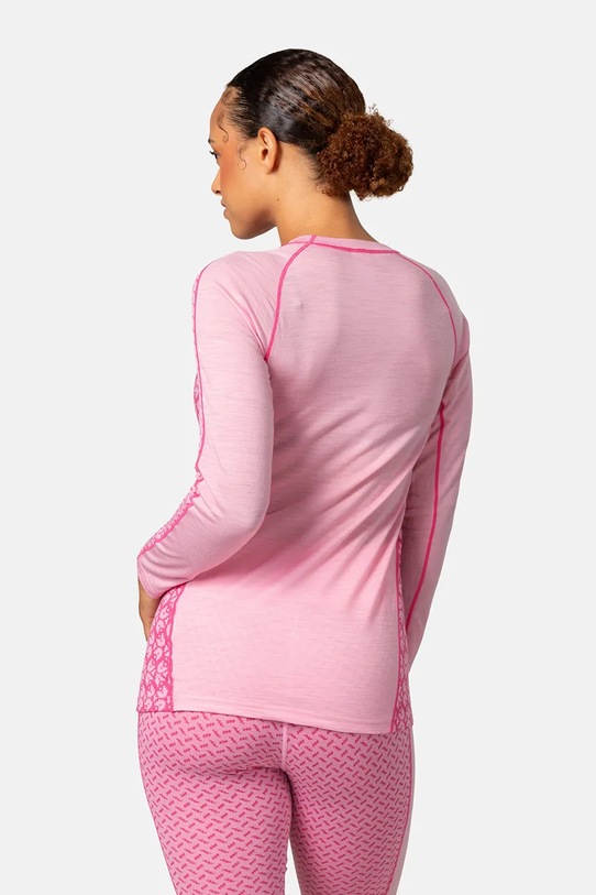 Kari Traa longsleeve funkcyjny LEKKER 623587 różowy AW25