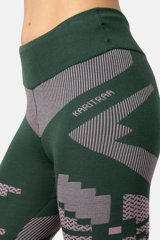 Odzież Kari Traa legginsy funkcyjne FAITH 623595 zielony