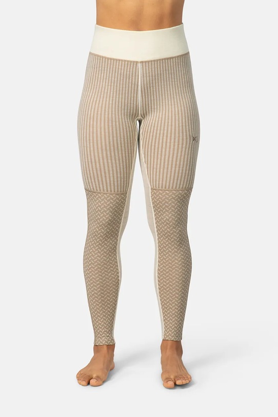 Kari Traa legginsy funkcyjne SMEKKER sporty zimowe brązowy 623843