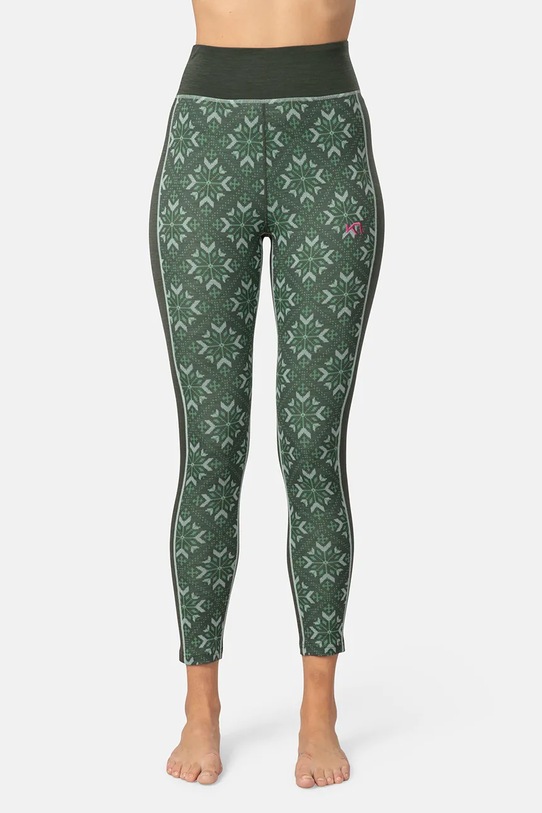 Kari Traa legginsy funkcyjne ISELIN Planet friendly zielony 623899