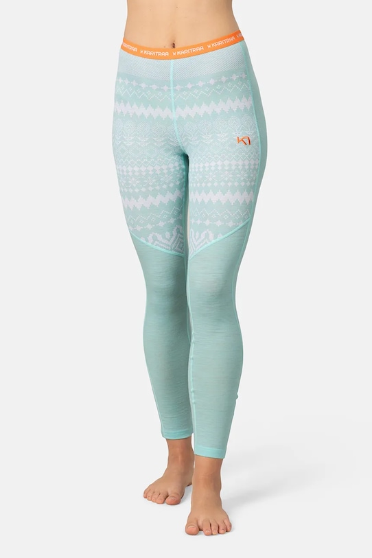 Kari Traa leggings funzionali LIVE sport invernali turchese 623901