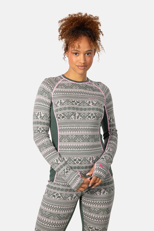 Kari Traa longsleeve funkcyjny TALE Planet friendly zielony 623923