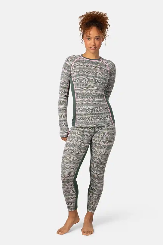 Odzież Kari Traa longsleeve funkcyjny TALE 623923 zielony
