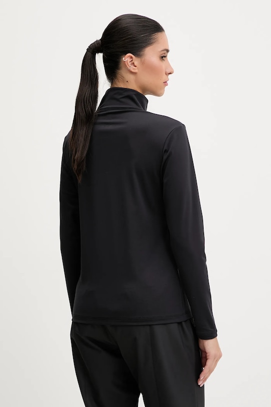 Odzież Descente longsleeve funkcyjny CHEST LOGO T-NECK DW5FLT01LU czarny