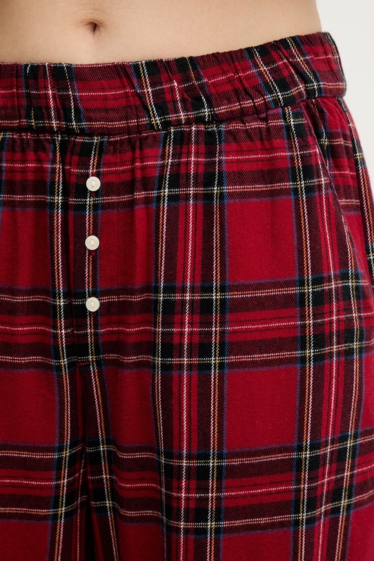 Abercrombie & Fitch spodnie piżamowe bordowy KI146.5099.556