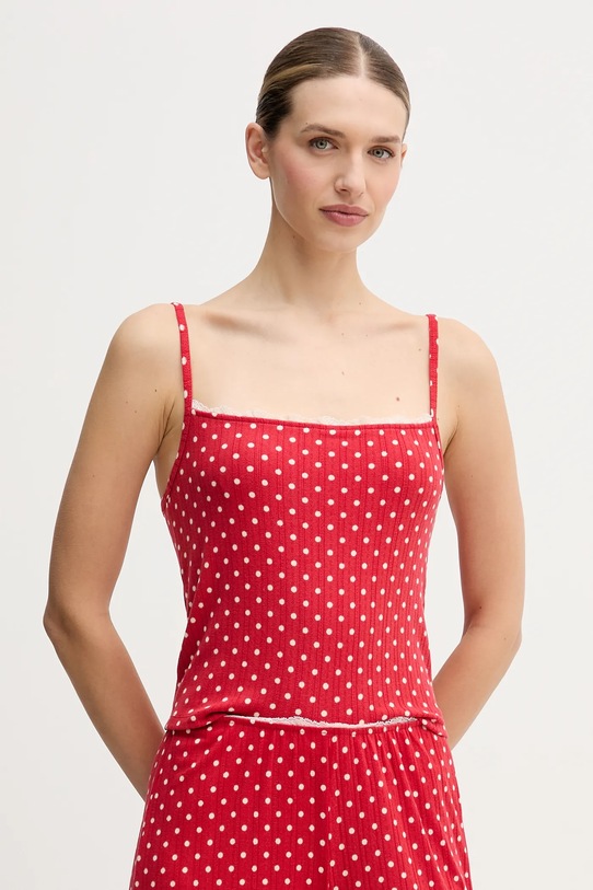 Abercrombie & Fitch top piżamowy dzianina czerwony KI146.5103.500