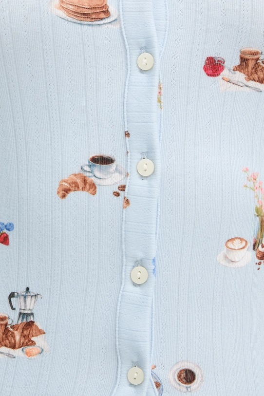 Abercrombie & Fitch longsleeve piżamowy niebieski KI146.5108.111