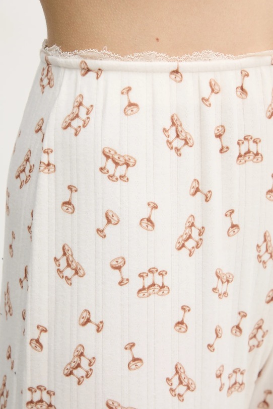 Abercrombie & Fitch spodnie piżamowe beżowy KI146.5113.110