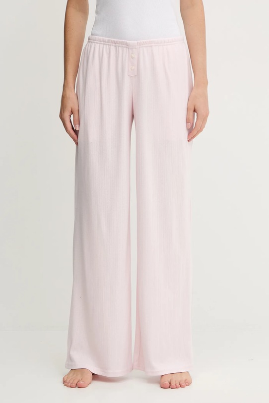 Dugi donji dio pidžame Hollister Co. pletivo roza KI346.5097.600