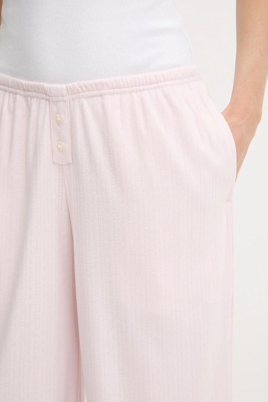 Dugi donji dio pidžame Hollister Co. roza KI346.5097.600