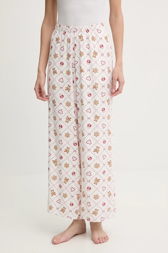 Hollister Co. spodnie piżamowe tkanina biały KI346.5098.118