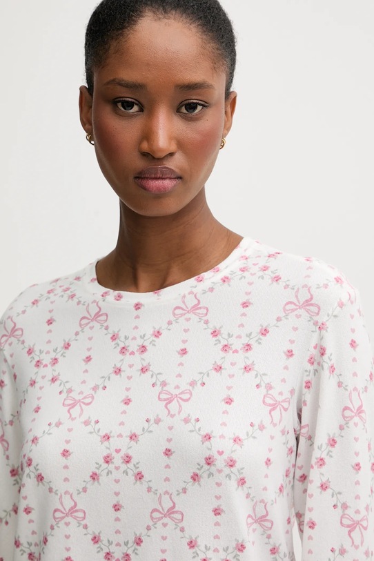 Odzież Hollister Co. longsleeve piżamowy KI346.5132.108 biały