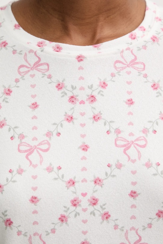 Hollister Co. longsleeve piżamowy biały KI346.5132.108