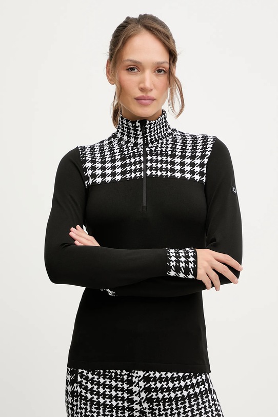 Newland longsleeve funkcyjny LADY T-NECK sporty zimowe czarny N46775.108