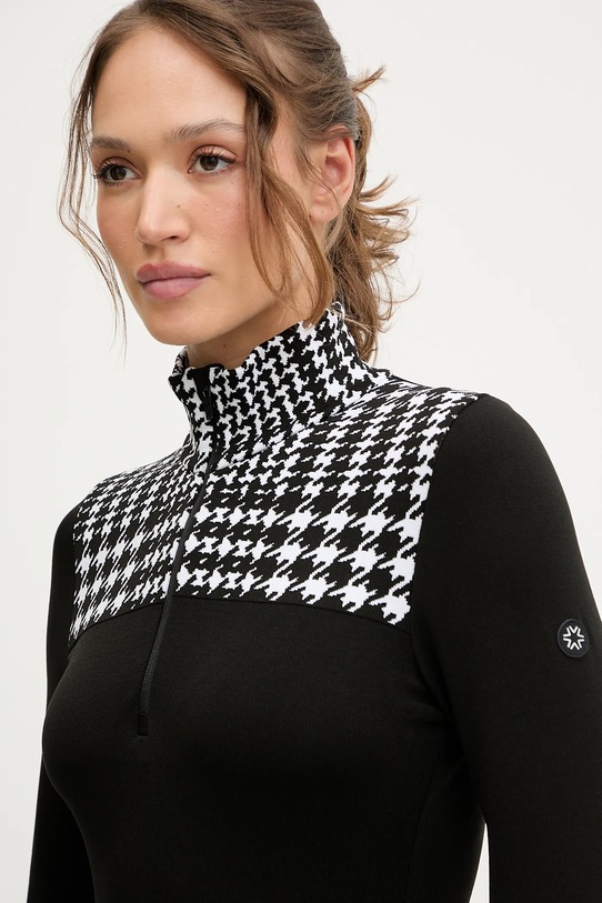 Newland longsleeve funkcyjny LADY T-NECK czarny N46775.108