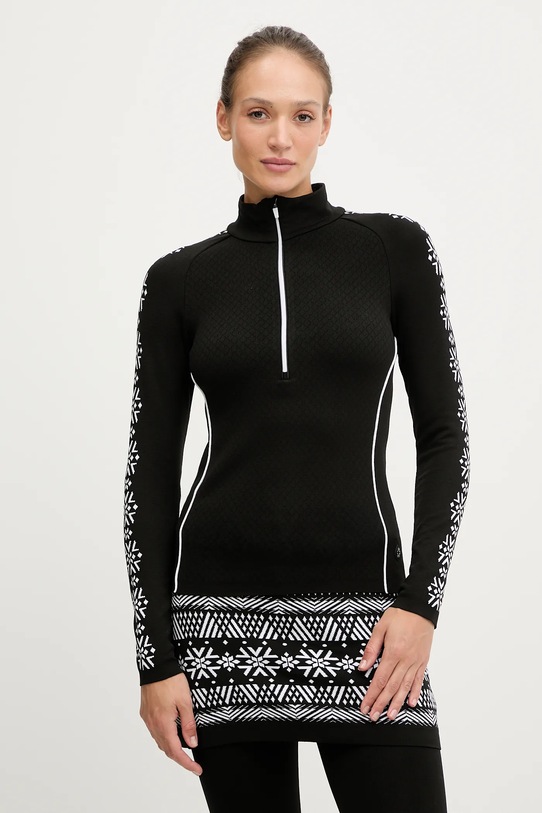 Funkčné tričko s dlhým rukávom Newland LADY T-NECK outdoor čierna N46720.108