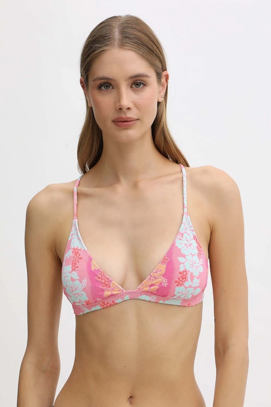 Rip Curl biustonosz kąpielowy WAIKIKI KEEPSAKES bez fiszbinów różowy 0URWSW