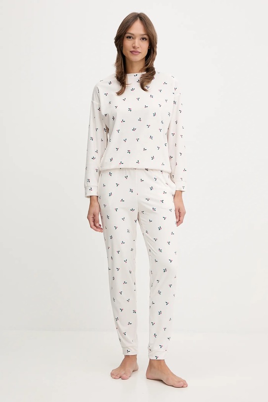 Pižama dolgi rokav United Colors of Benetton 312W3M07W bež AW25