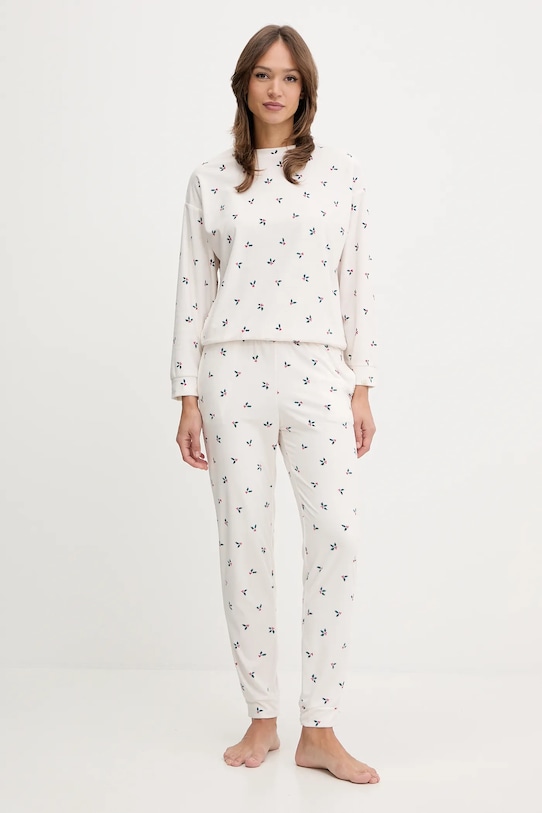 Spodnji del pižame United Colors of Benetton 312W3F04T bež AW25