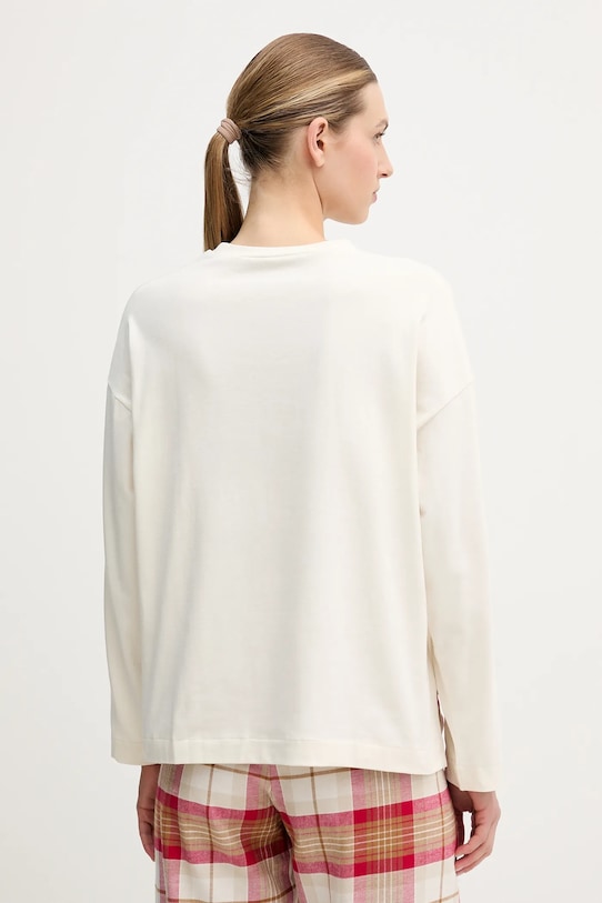 Odzież United Colors of Benetton longsleeve piżamowy 3DKE3M07Y beżowy