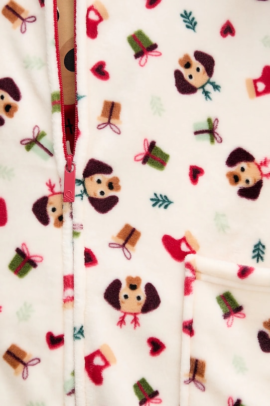 United Colors of Benetton longsleeve piżamowy 3DKE3M07Y czerwony