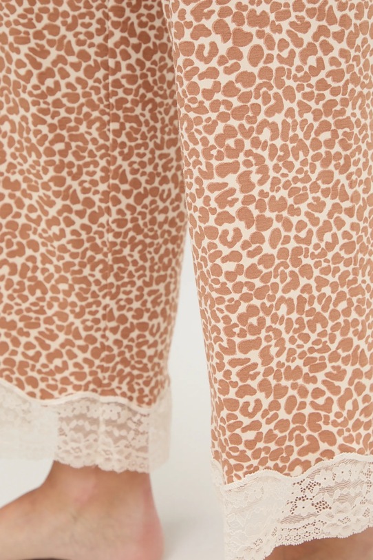 United Colors of Benetton spodnie piżamowe beżowy 32V93F04S