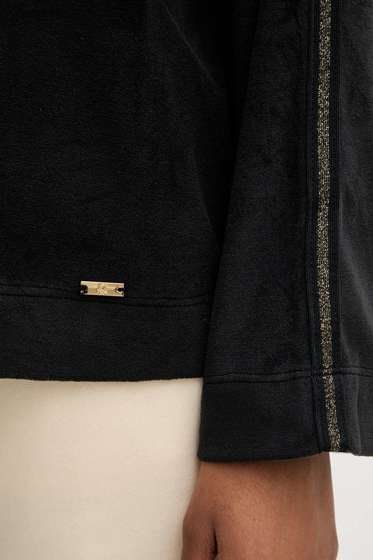 Μακρυμάνικη μπλούζα πιτζάμας United Colors of Benetton μαύρο 3JQA3M08B