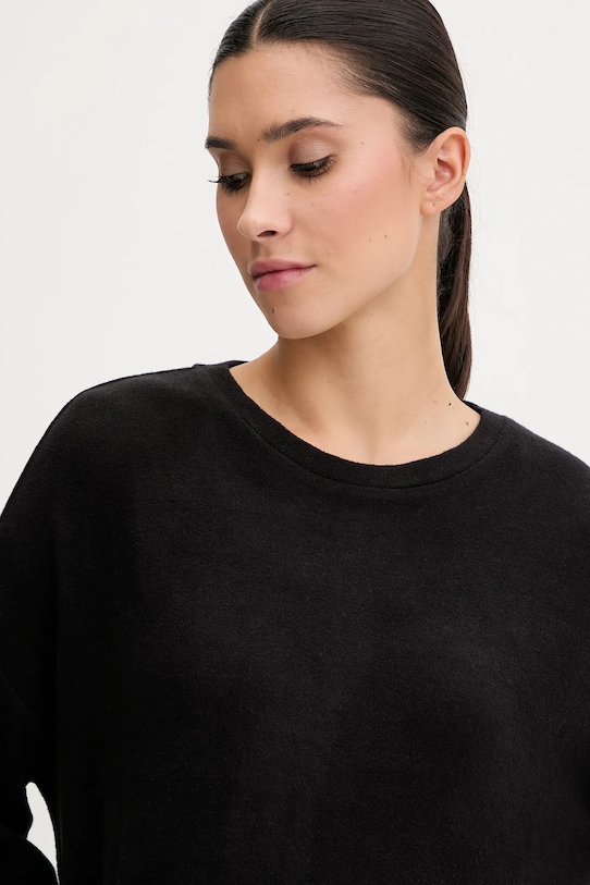 United Colors of Benetton longsleeve piżamowy czarny 3Q413M08A