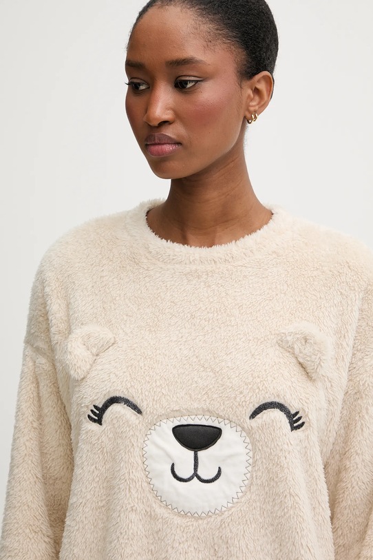 Ρούχα Μπλούζα πιτζάμας United Colors of Benetton 3UKC3M07Z μπεζ