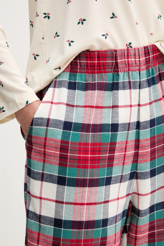 United Colors of Benetton spodnie piżamowe bawełniane czerwony 40EP3F00I